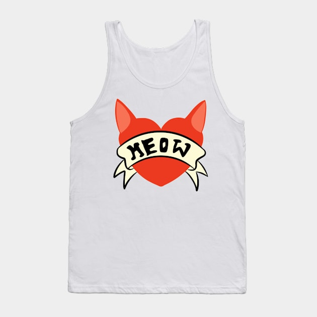 meow cat lovers Tank Top by minimalist studio